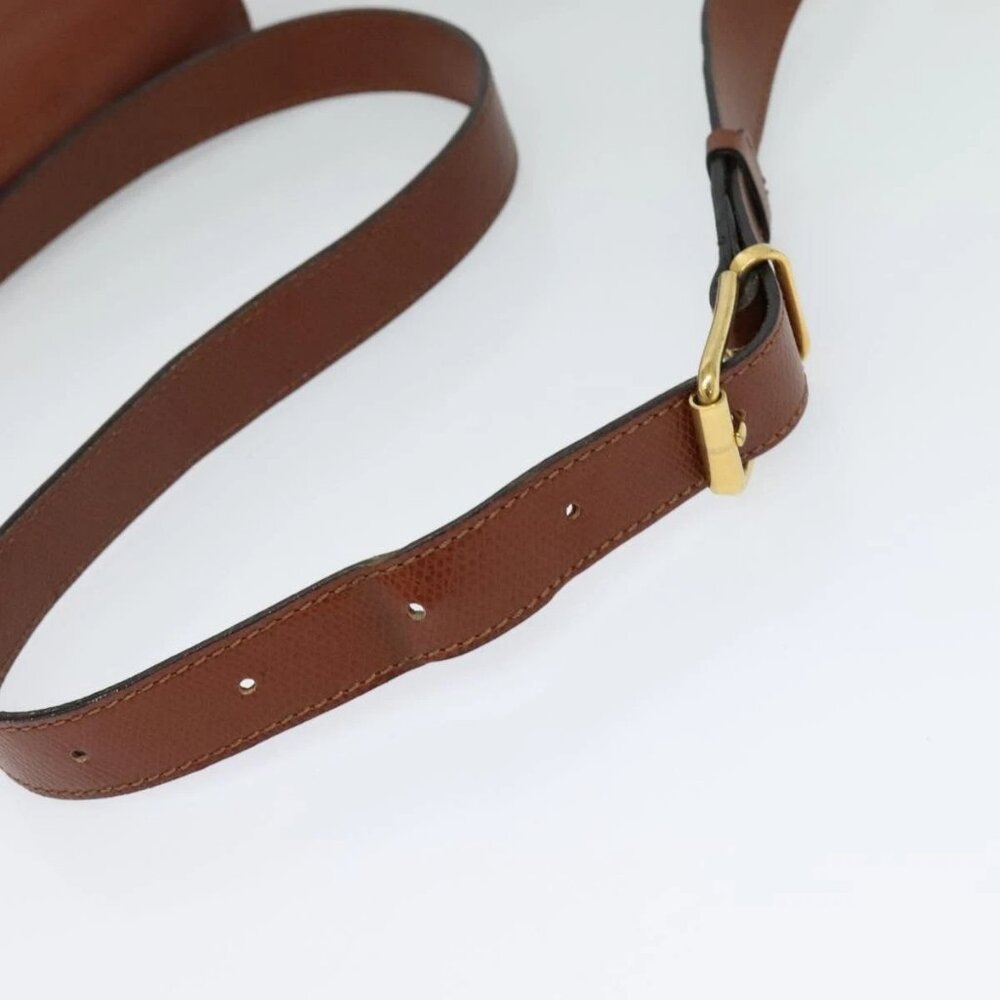 CELINE Shoulder Bag Leather Brown Auth KD516 - Picture 7 of 16